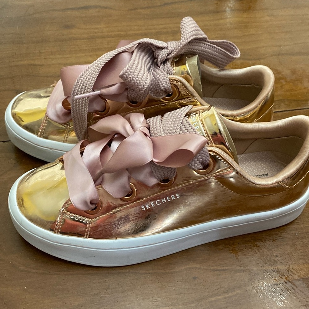 Skechers Street Los Angeles Air Cooled Memory Foam Rose Gold Shoes